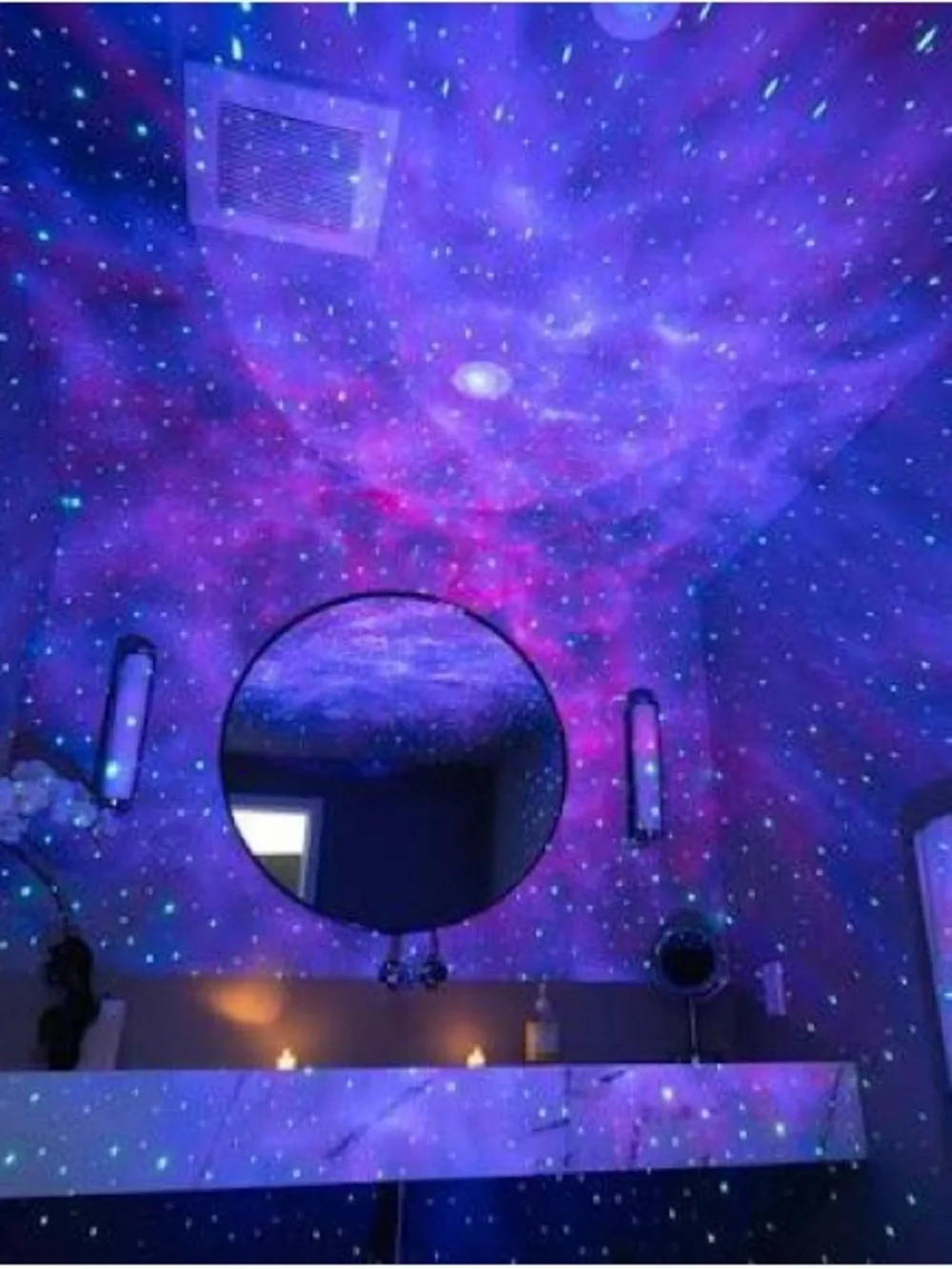 Galaxy Star Projector Night Light - Blue Ambient Party Lamp